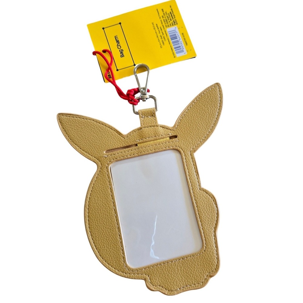Pokemon Bag Charm Tan New Eevee ID Holder Target Exclusive Accessory - Picture 2 of 2